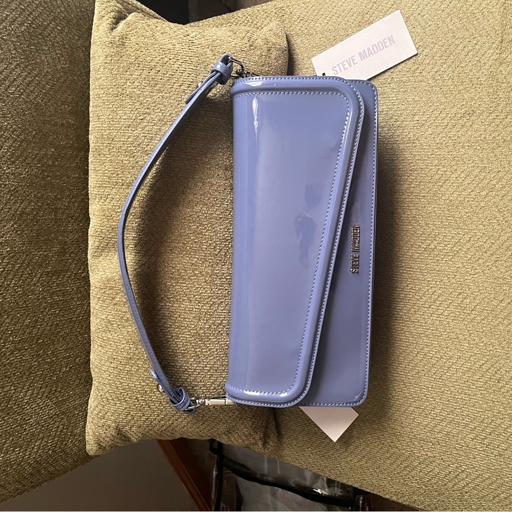 Steve Madden Glossy Blue Handbag